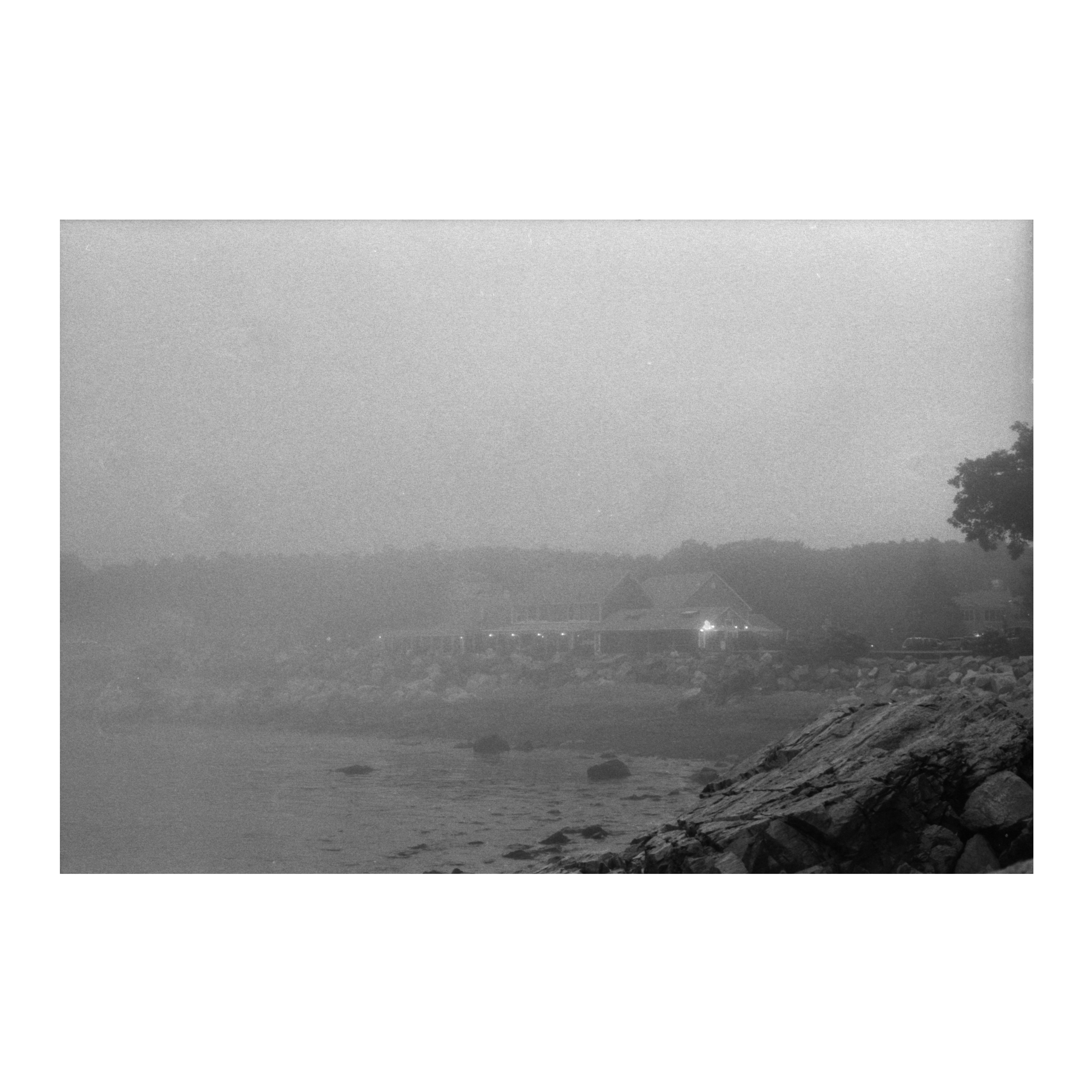 Foggy Maine, A house in the distance.